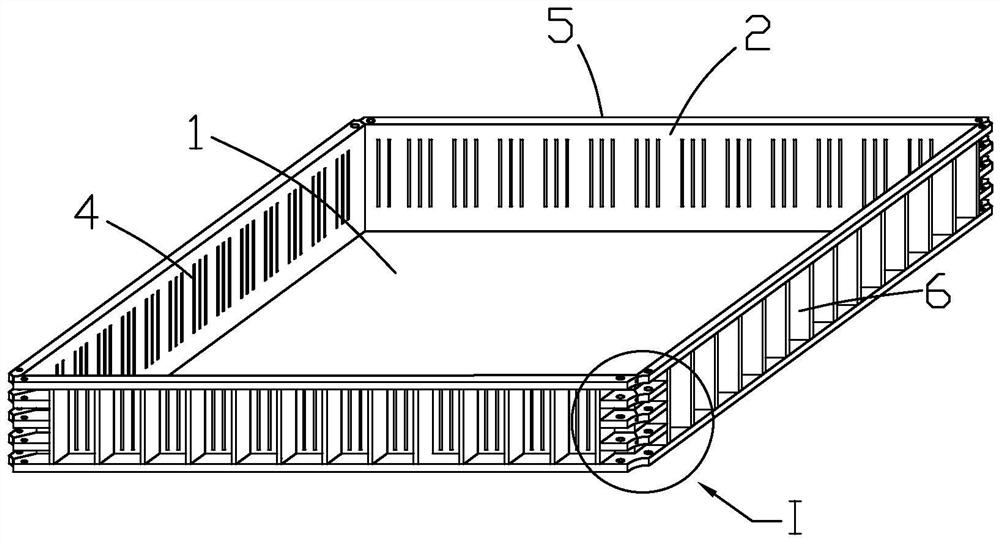 Splicing type frame for industrial silkworm breeding and using method of splicing type frame