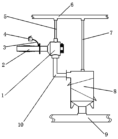 Device for processing hole spraying during water jet coal seam gap cutting