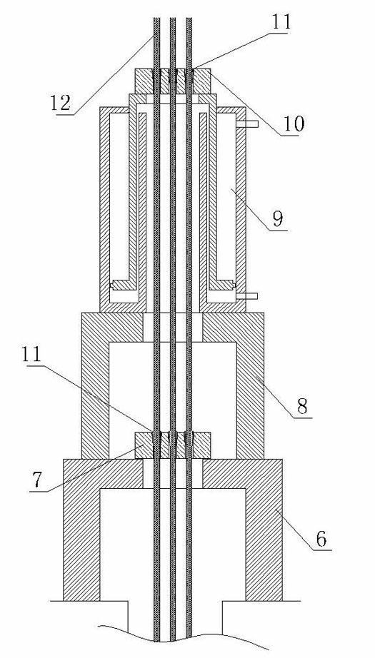 Continuous beam falling system and continuous beam falling method