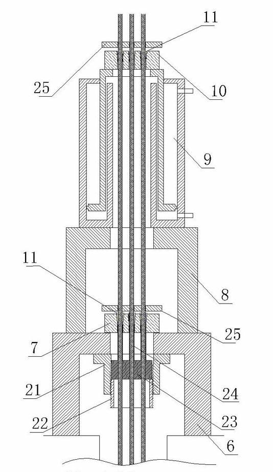 Continuous beam falling system and continuous beam falling method