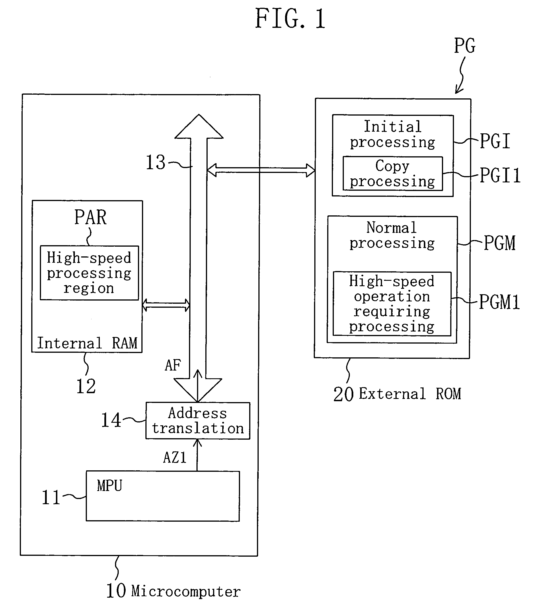 Microcomputer application system, microcomputer, signal processing system and signal processing LSI