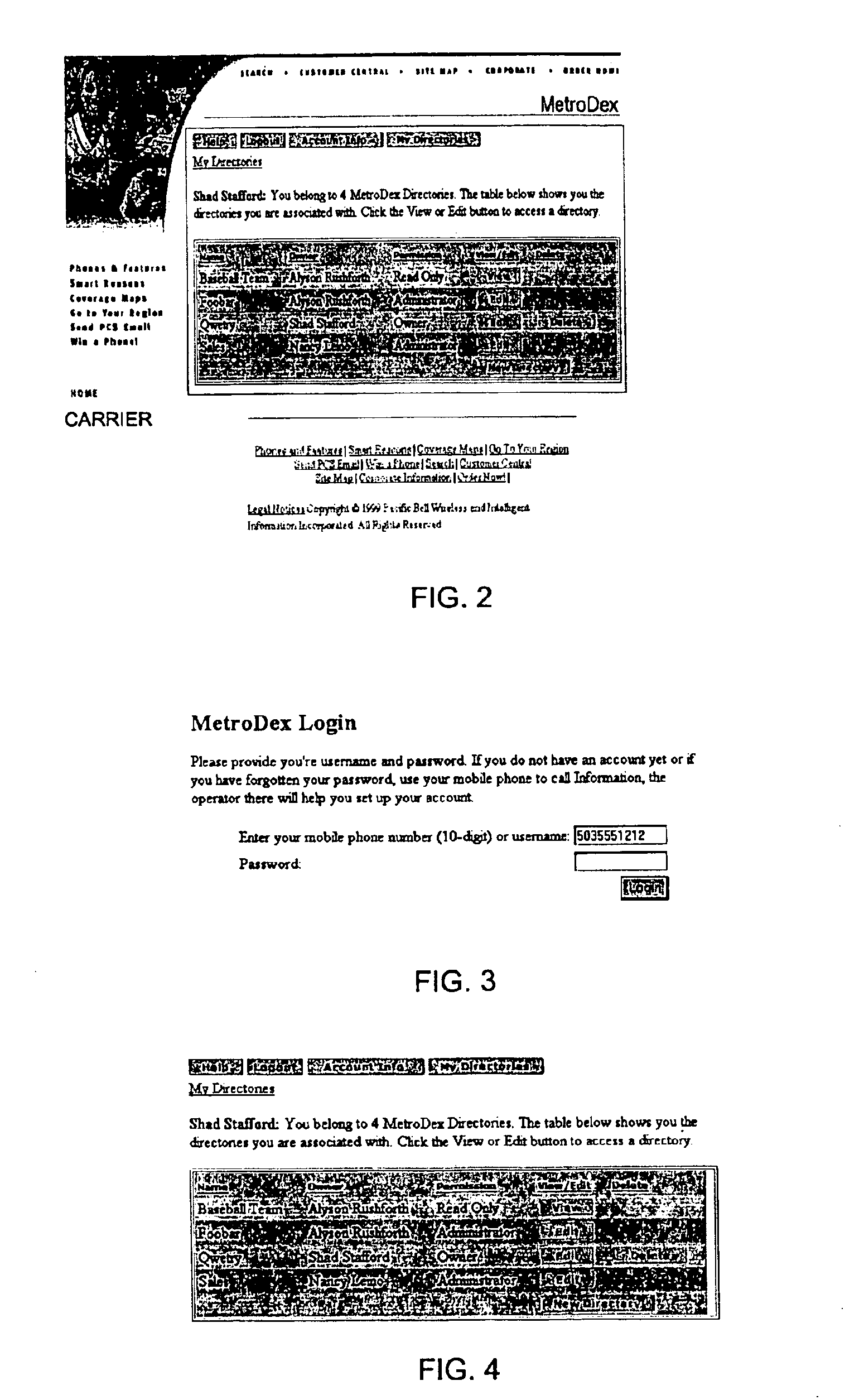 Enhanced directory assistance service providing individual or group directories