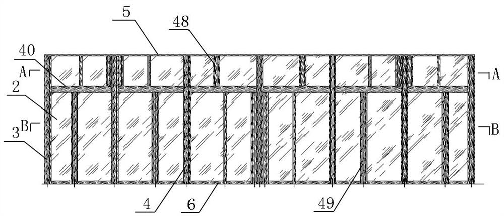 Wooden keel glass curtain wall system and construction method thereof
