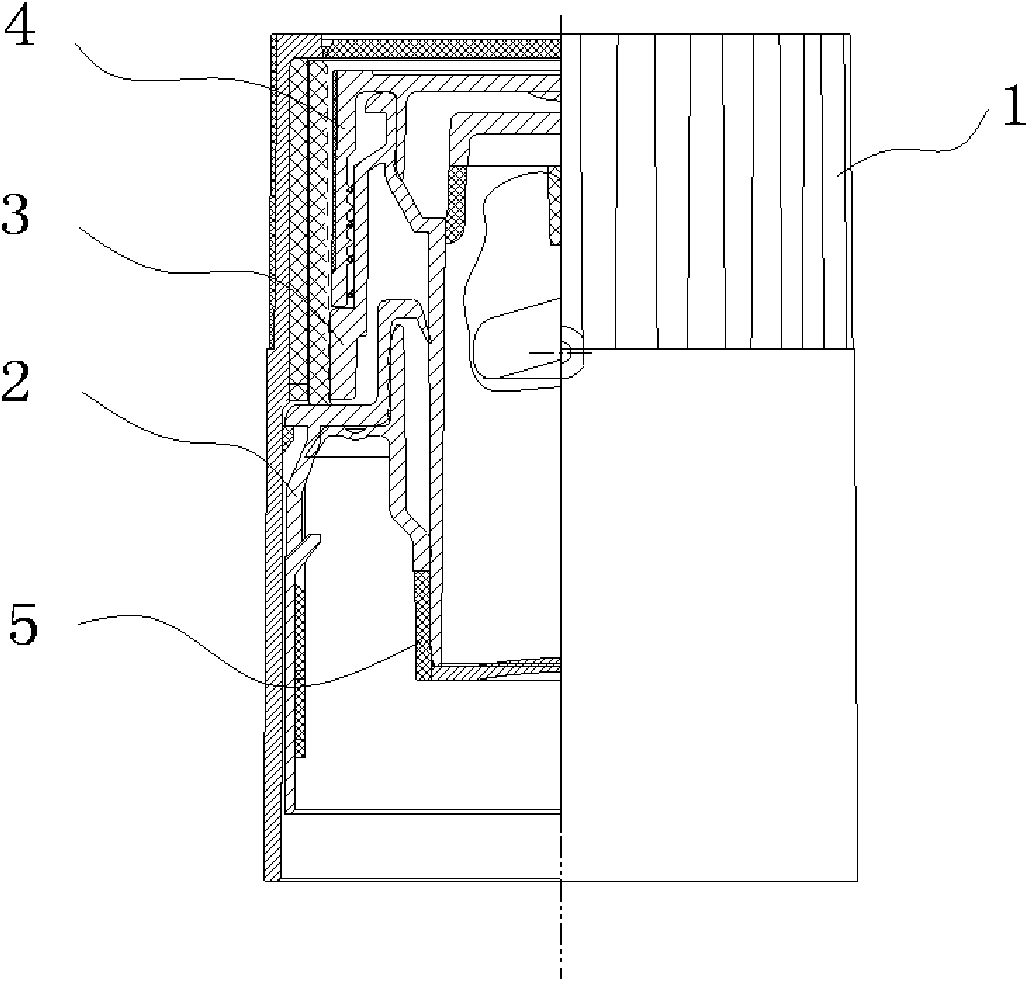 Ejecting type anti-winding bottle cap and manufacturing method thereof