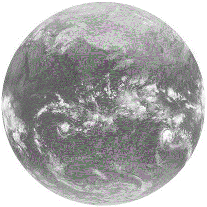 Method for precisely drawing coast line on satellite cloud picture