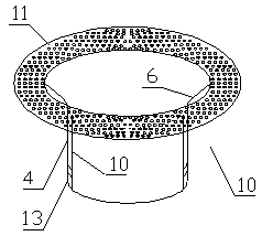 A device for separating oxygen from air