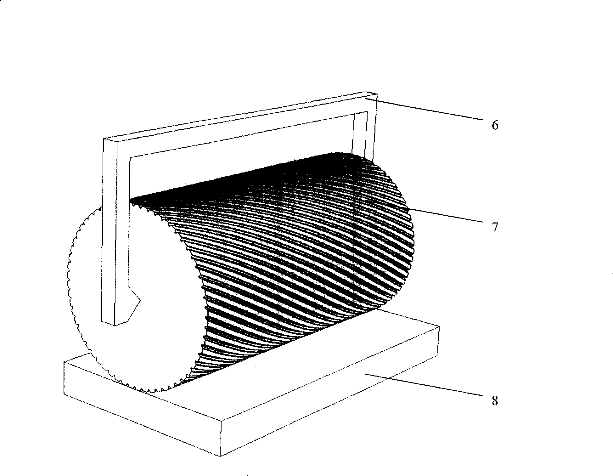 Non-loss inspecting device and method for precisive pipe internal-threaded core