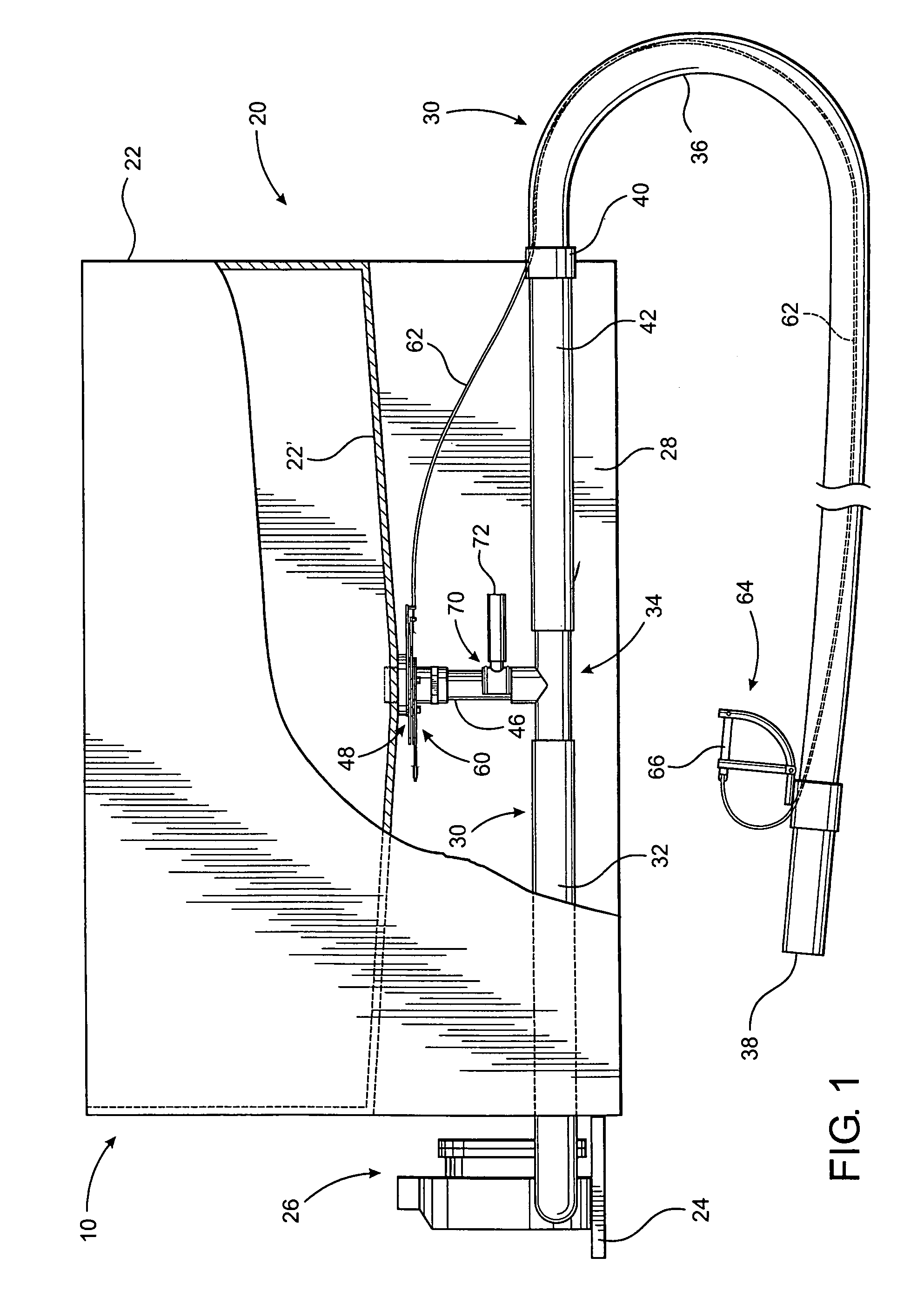 Distribution assembly for particulate material