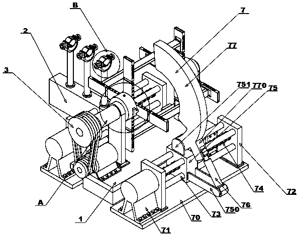 Device for wire coiling of thin-round aluminum rods