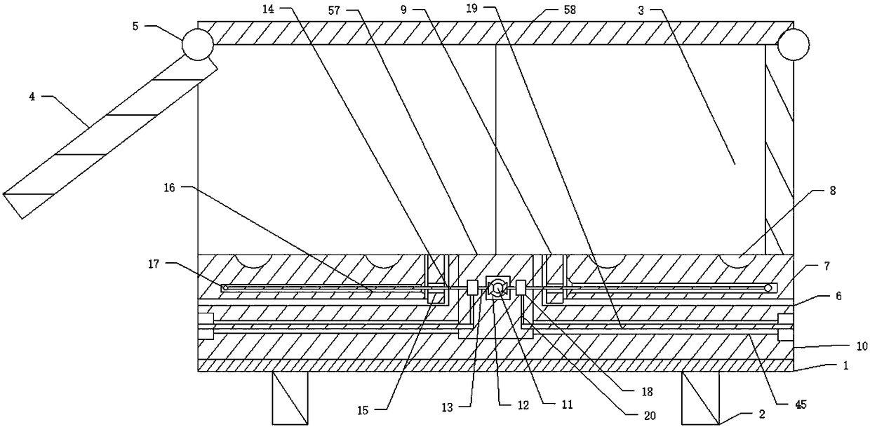 Automatic loading and unloading compartment for shared bicycles