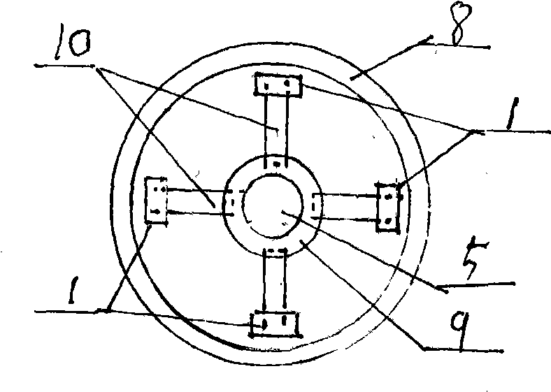 Multiple magnetic wheel motor