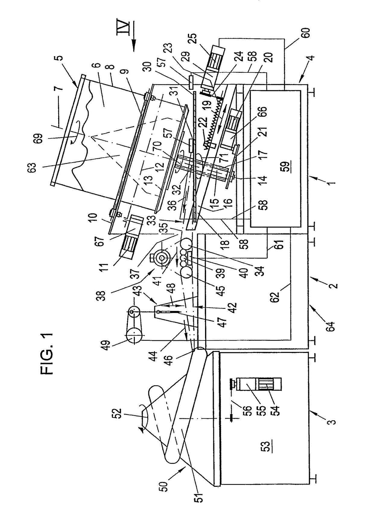 Device for gently producing a pastry strand