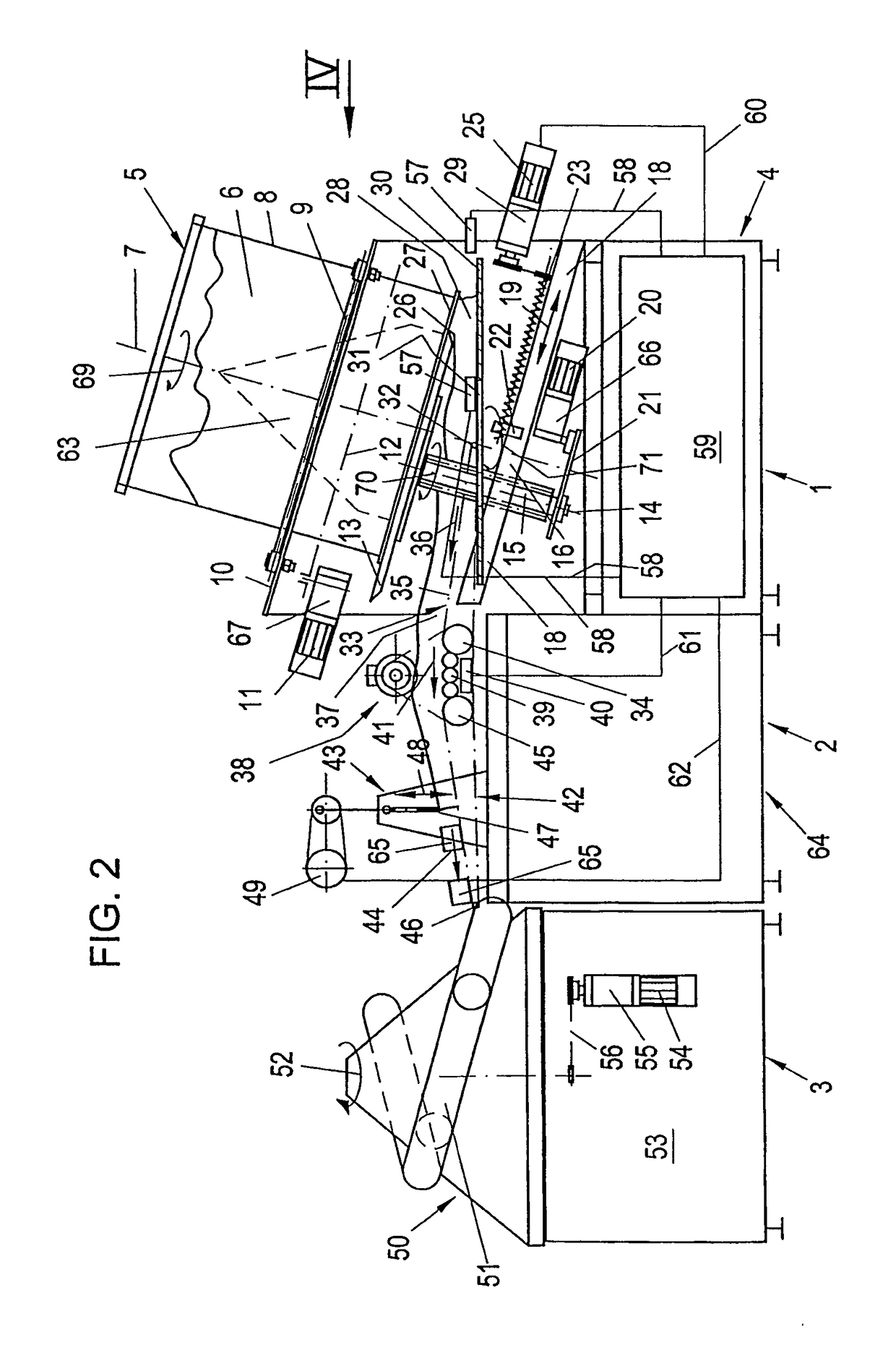 Device for gently producing a pastry strand