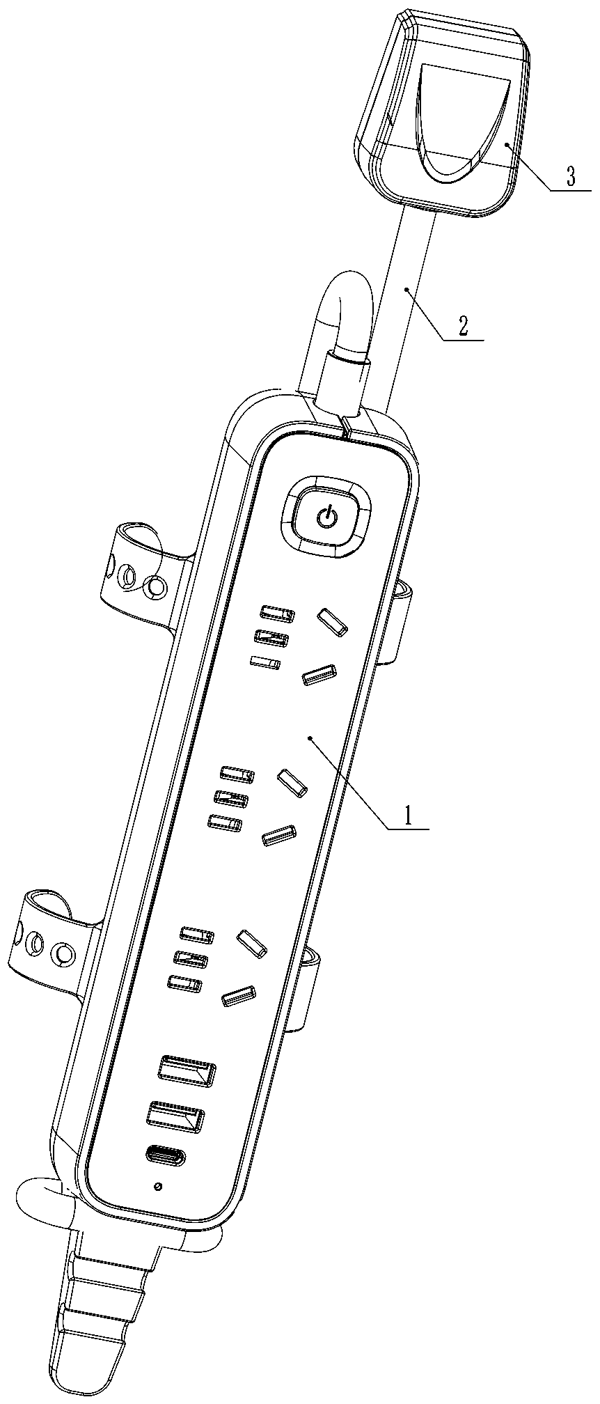 Integrated big-distance connected mobile socket