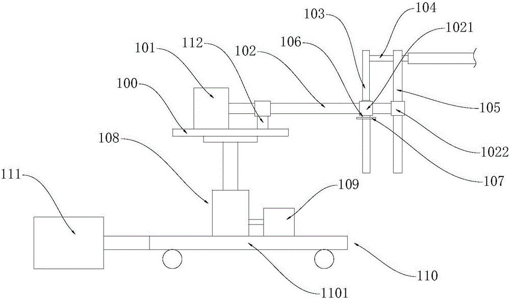 Pipe inner wall processing system with screw-nut structure