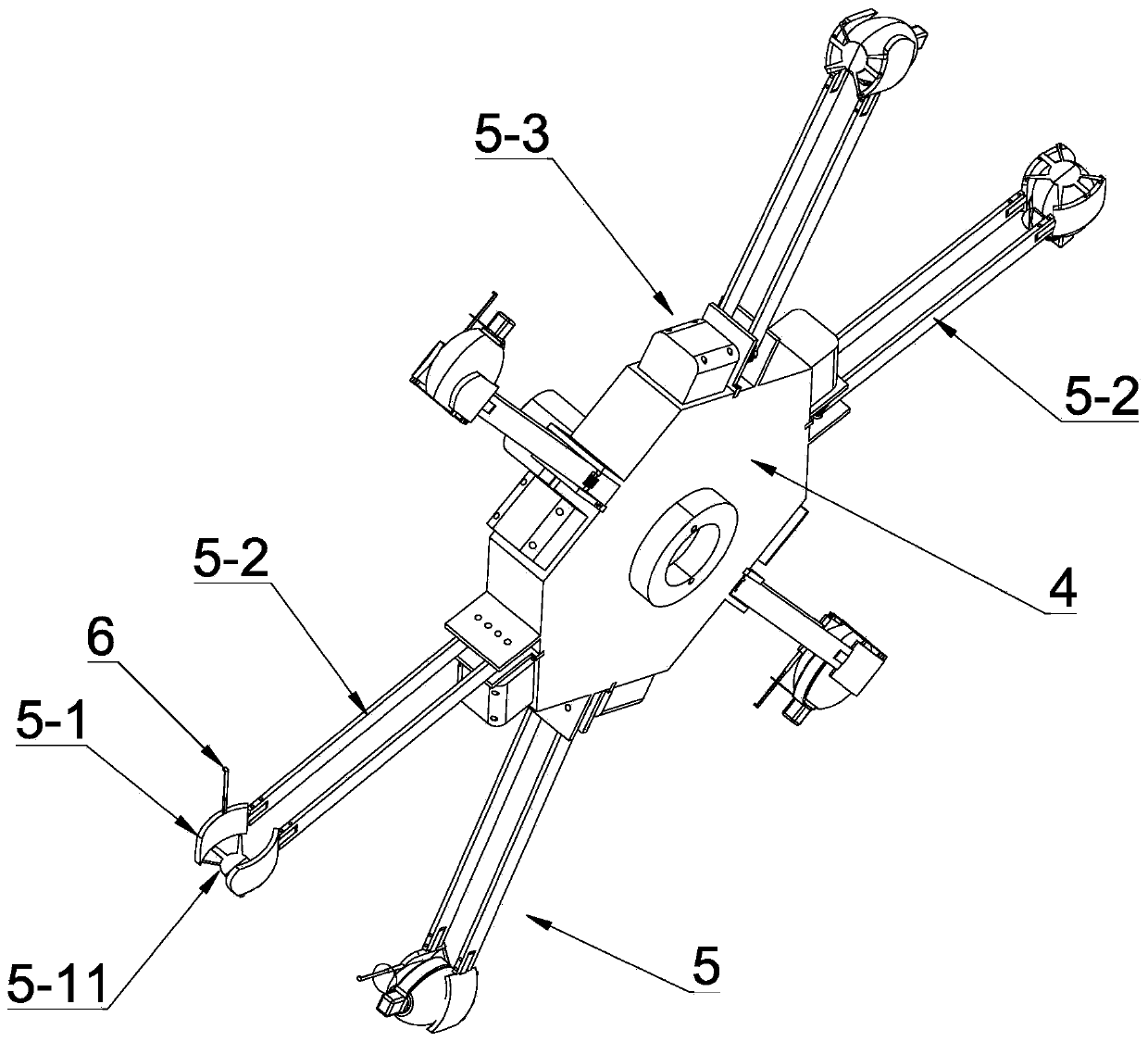 Rotating disc type throwing robot capable of automatically shifting ring and continuously filling ammunition