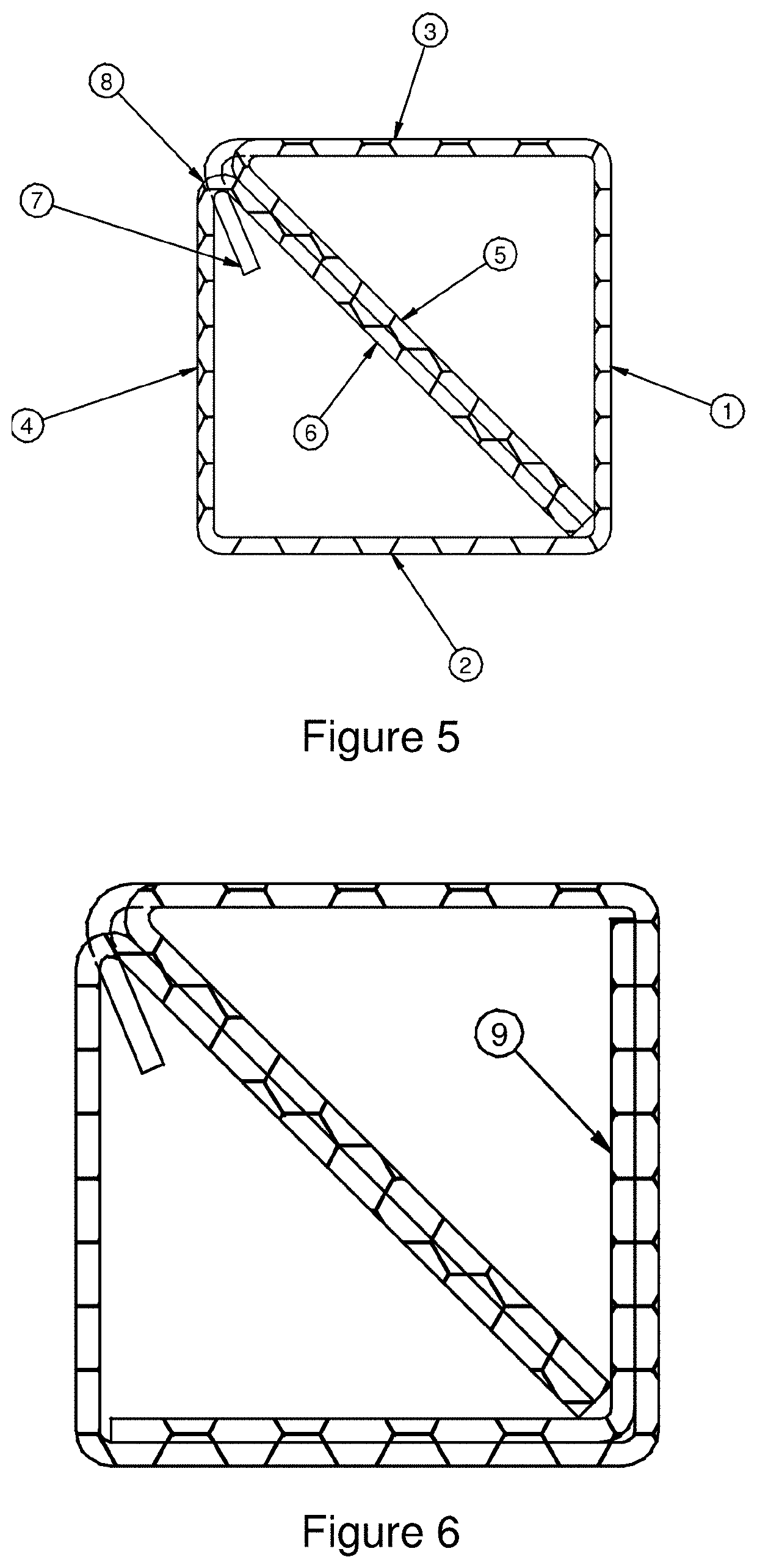 Tubular structural profile and construction system, produced by cutting and folding a semi-rigid and foldable sheet, with 4 substantially orthoginal layers joined at fold lines and internal diagonal layers joining two opposing fold lines, and at least one tongue which coincides with at least one slot