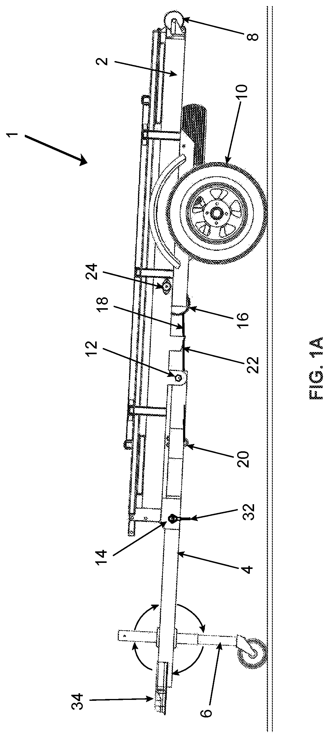 Folding trailer for stowage and methods of use