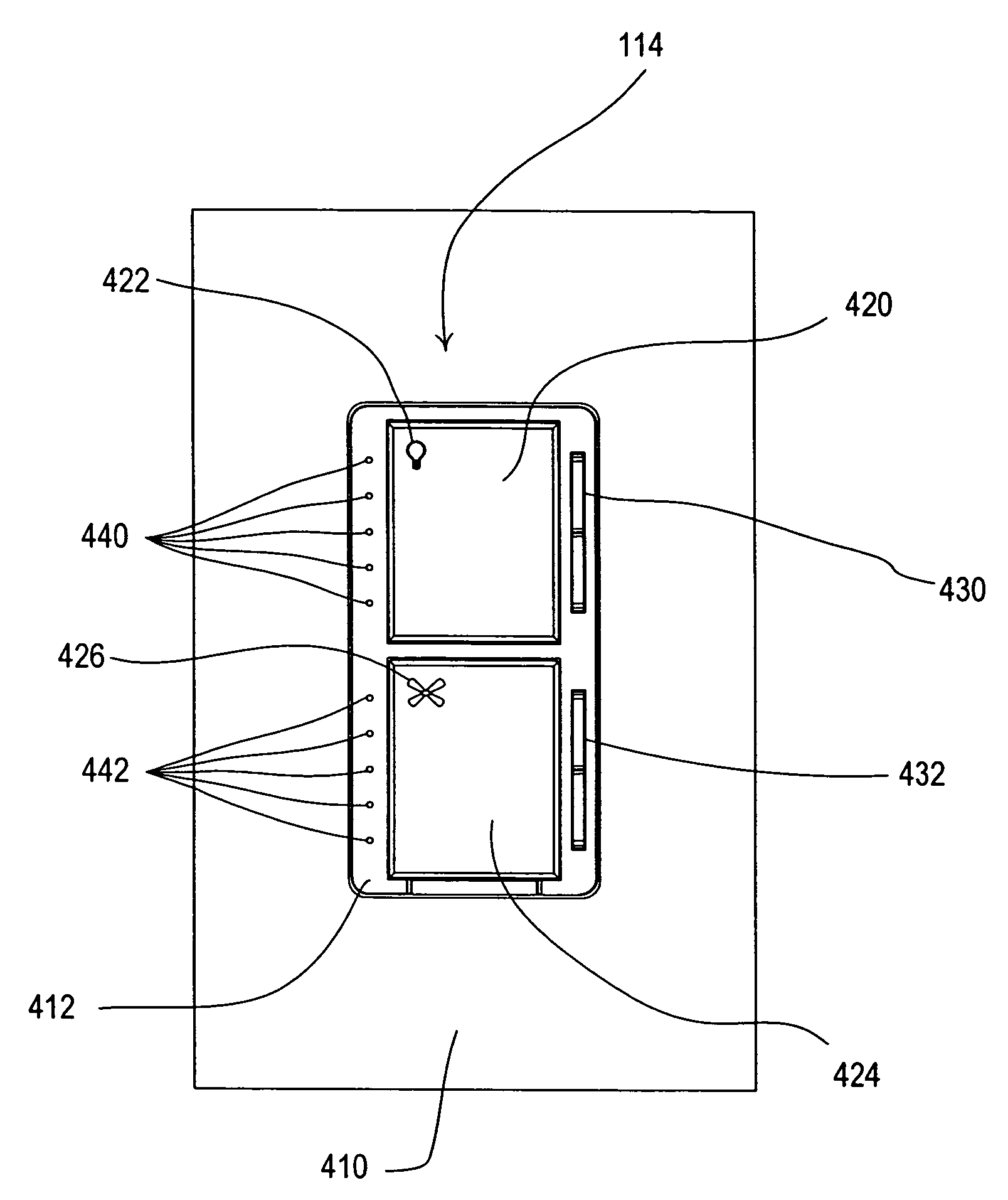 Apparatus and method for displaying operating characteristics on status indicators