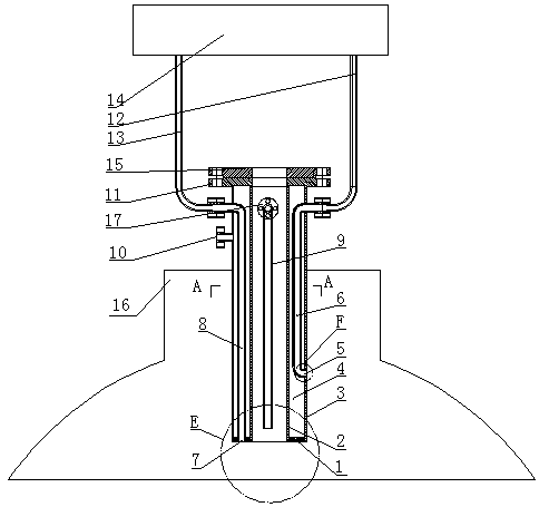 High-viscosity fluid-oriented reusable liquid level detection head