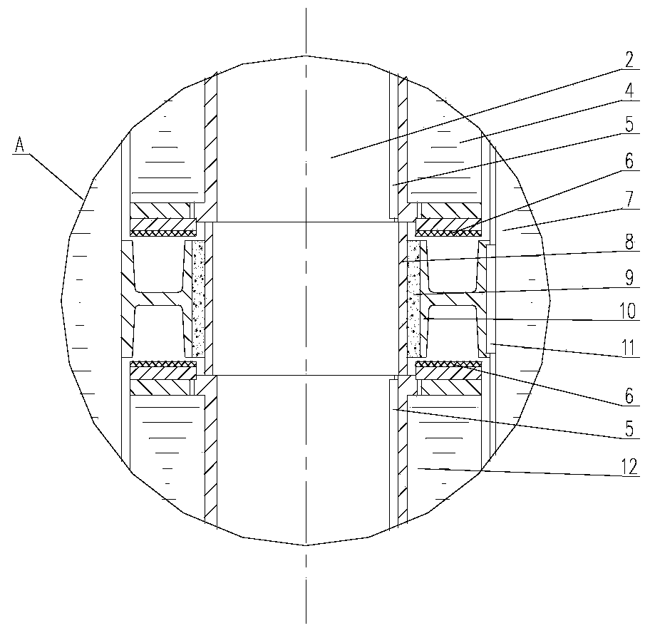 Horizontal type submersible motor