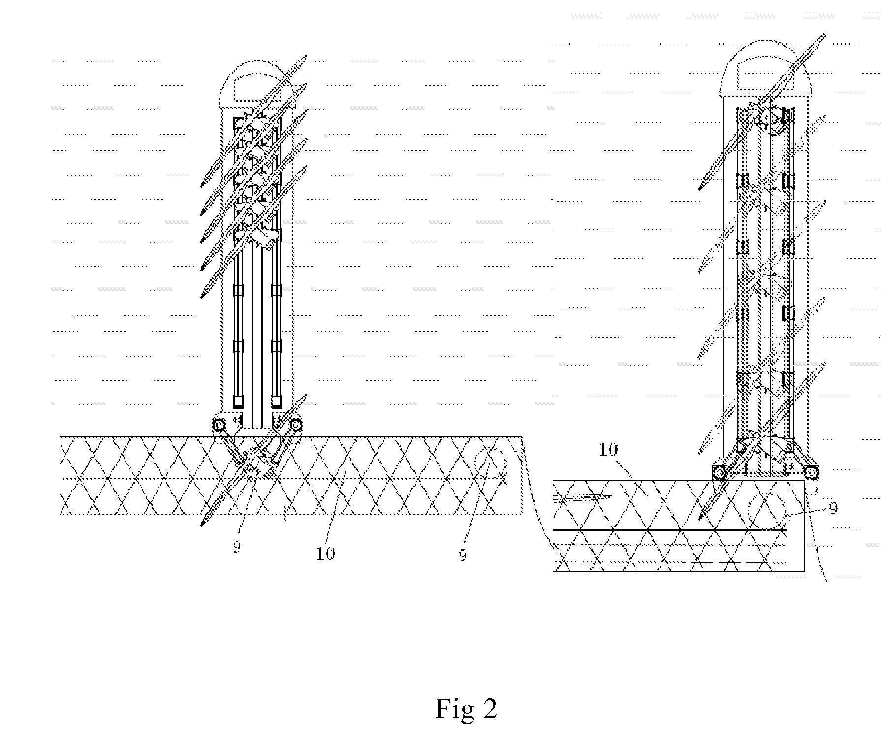 Vessel and method for transporting and hoisting the offshore wind turbine generator system