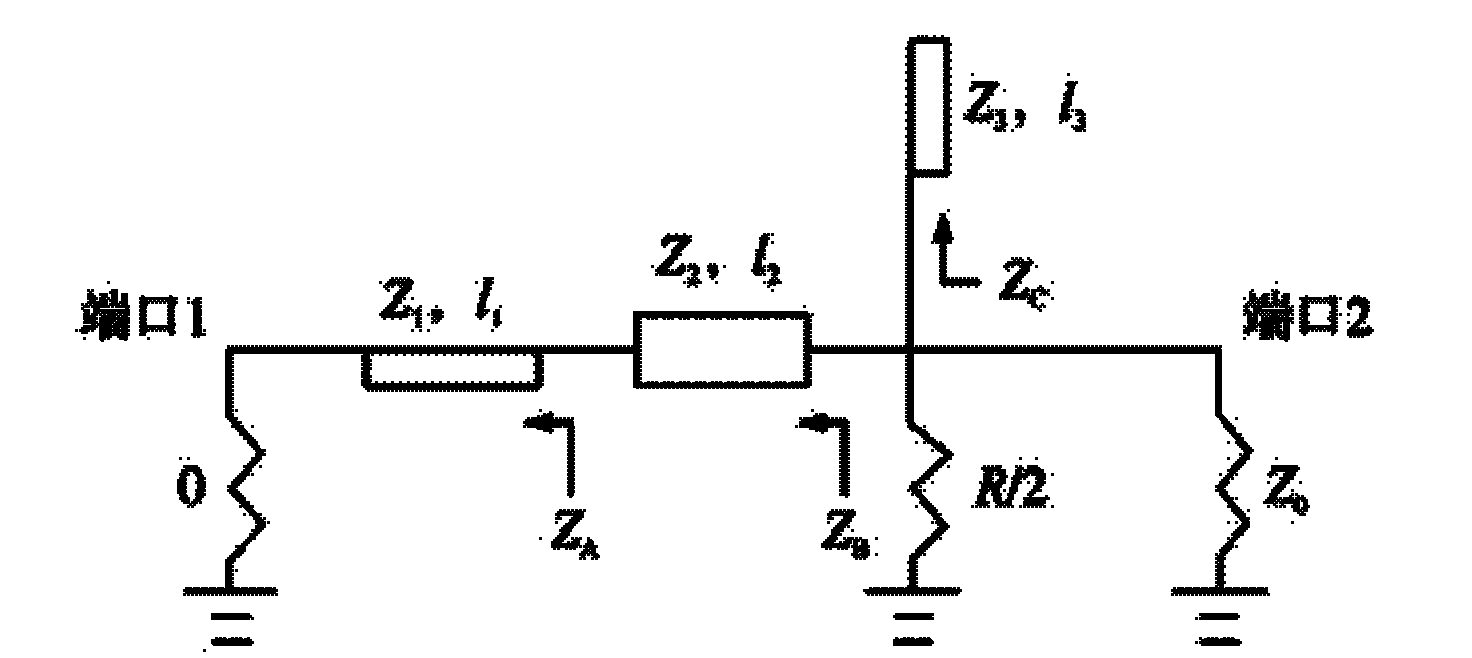 Double-frequency Wilkinson power divider