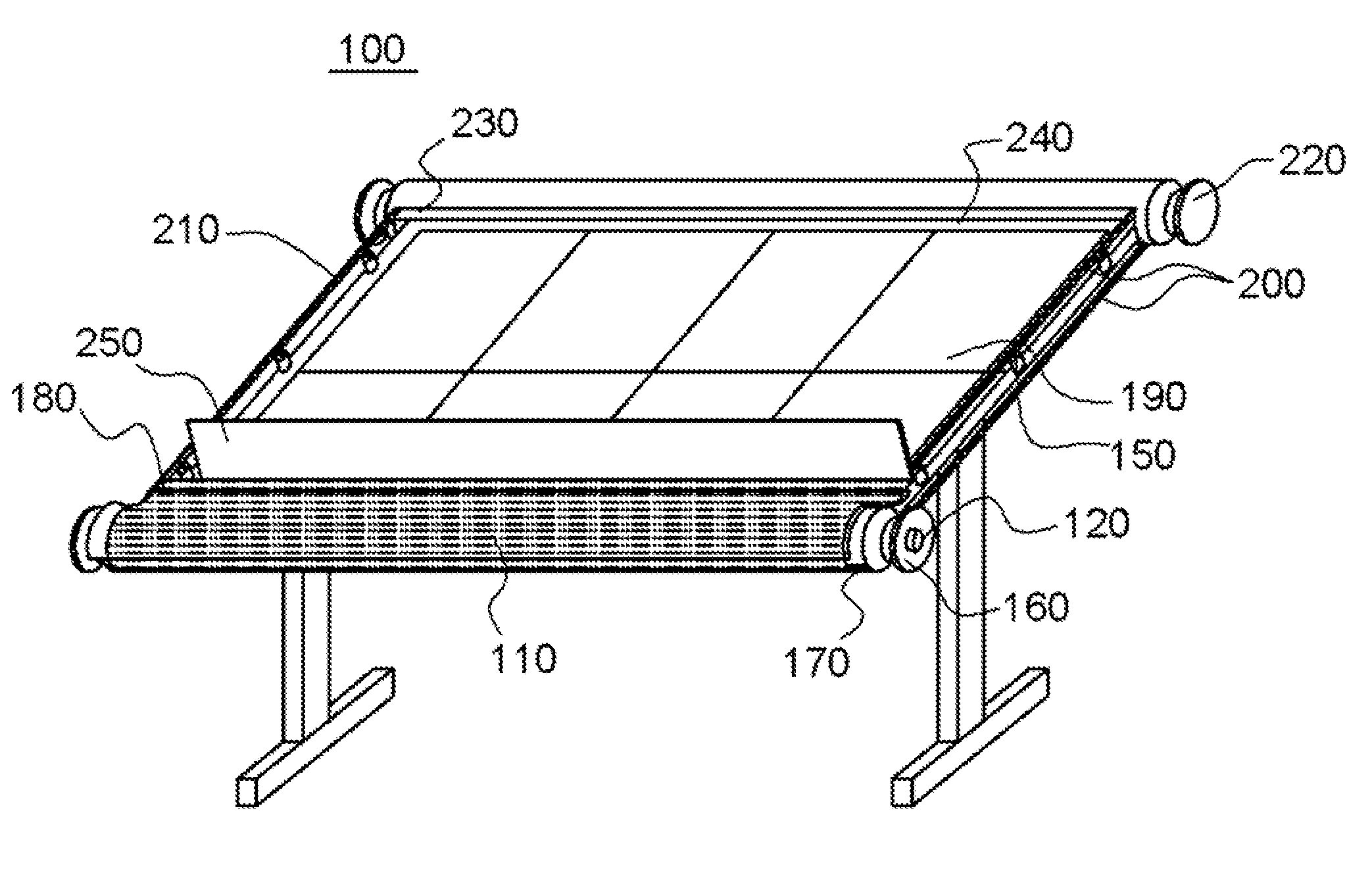 Solar panel curtain device