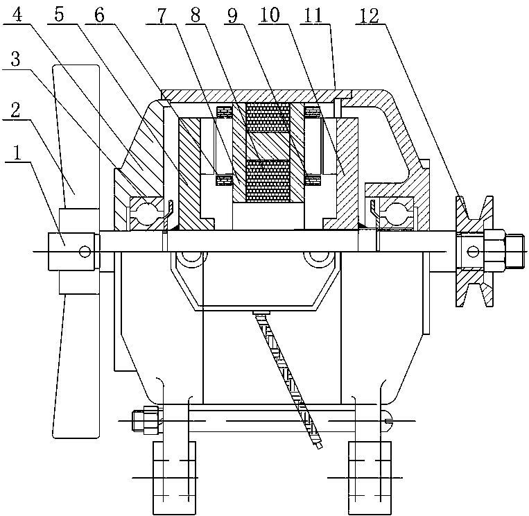 Tractor Electric Generator with Radiator Fan