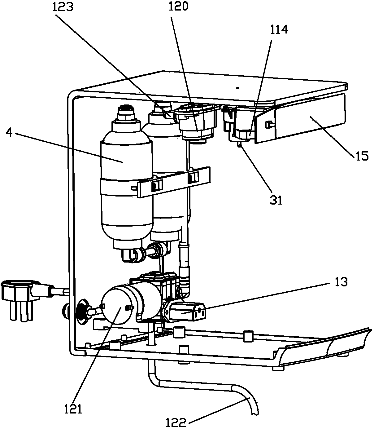 Electric water heating device capable of automatically adding water