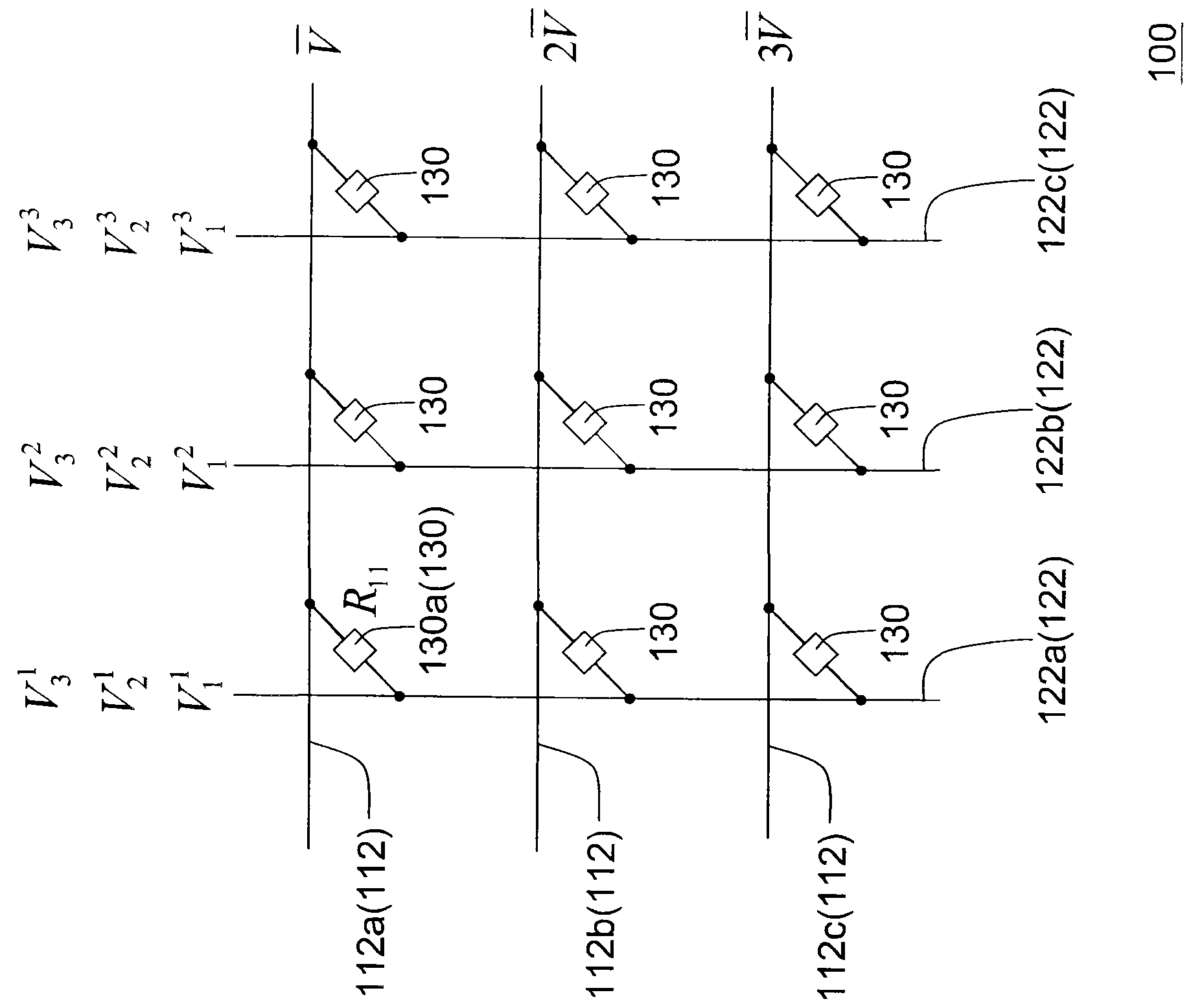 Array pressure sensing device and pressure identification method thereof