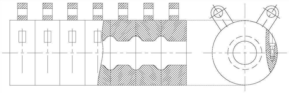 Multi-wave tube hydraulic bulging forming method