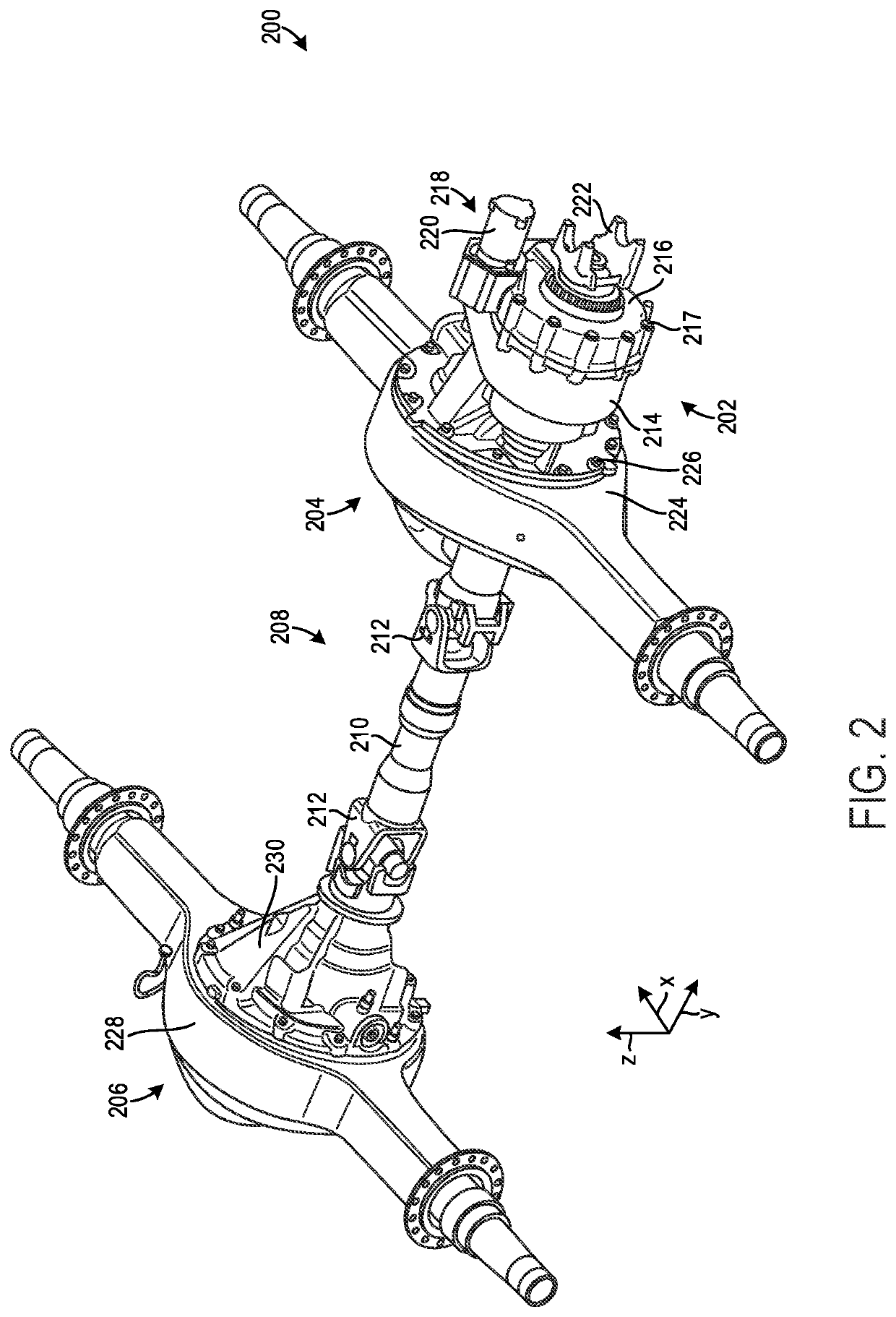 Vehicle drivetrain with interaxle differential and method for drivetrain operation