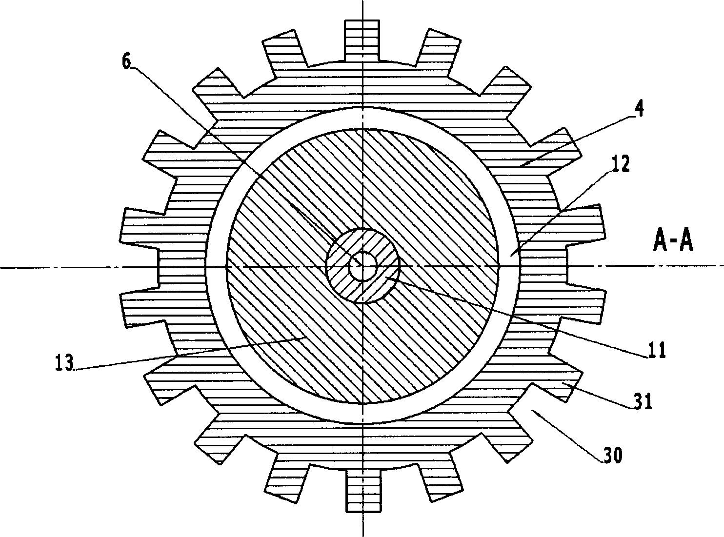 Wound internal rotor of double mechanical port electric machine