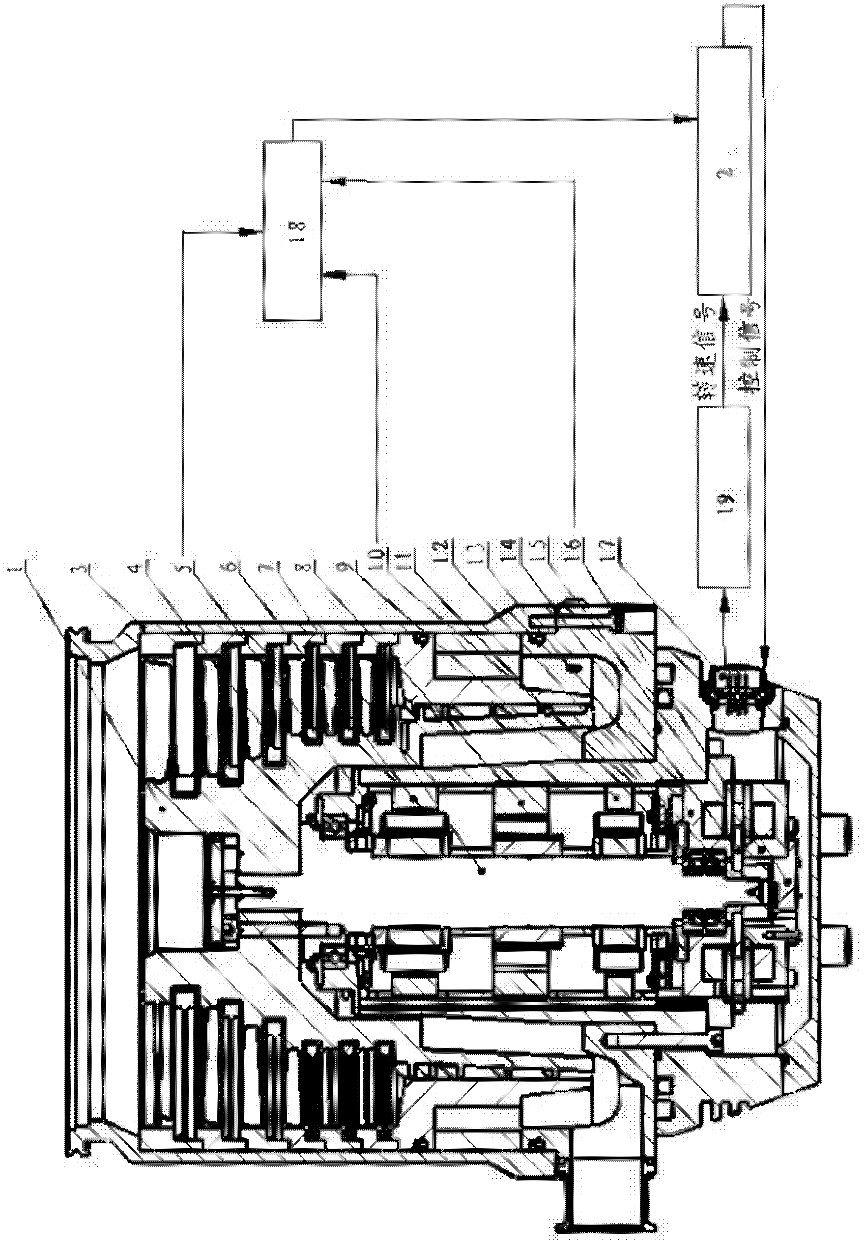 Radial displacement sensor and rotor radial displacement detection system of magnetically levitated molecular pump