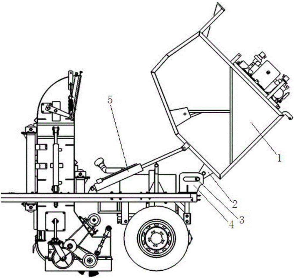 Garbage can lifting and dumping mechanism