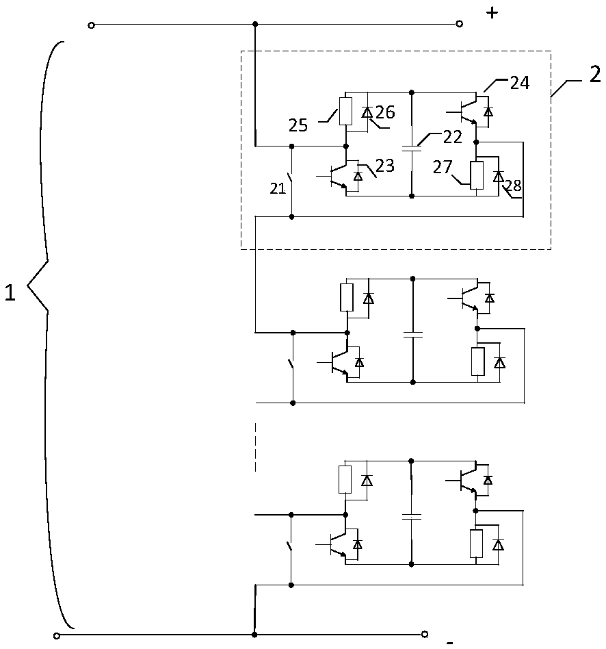 Bridge type DC energy consumption device and control method