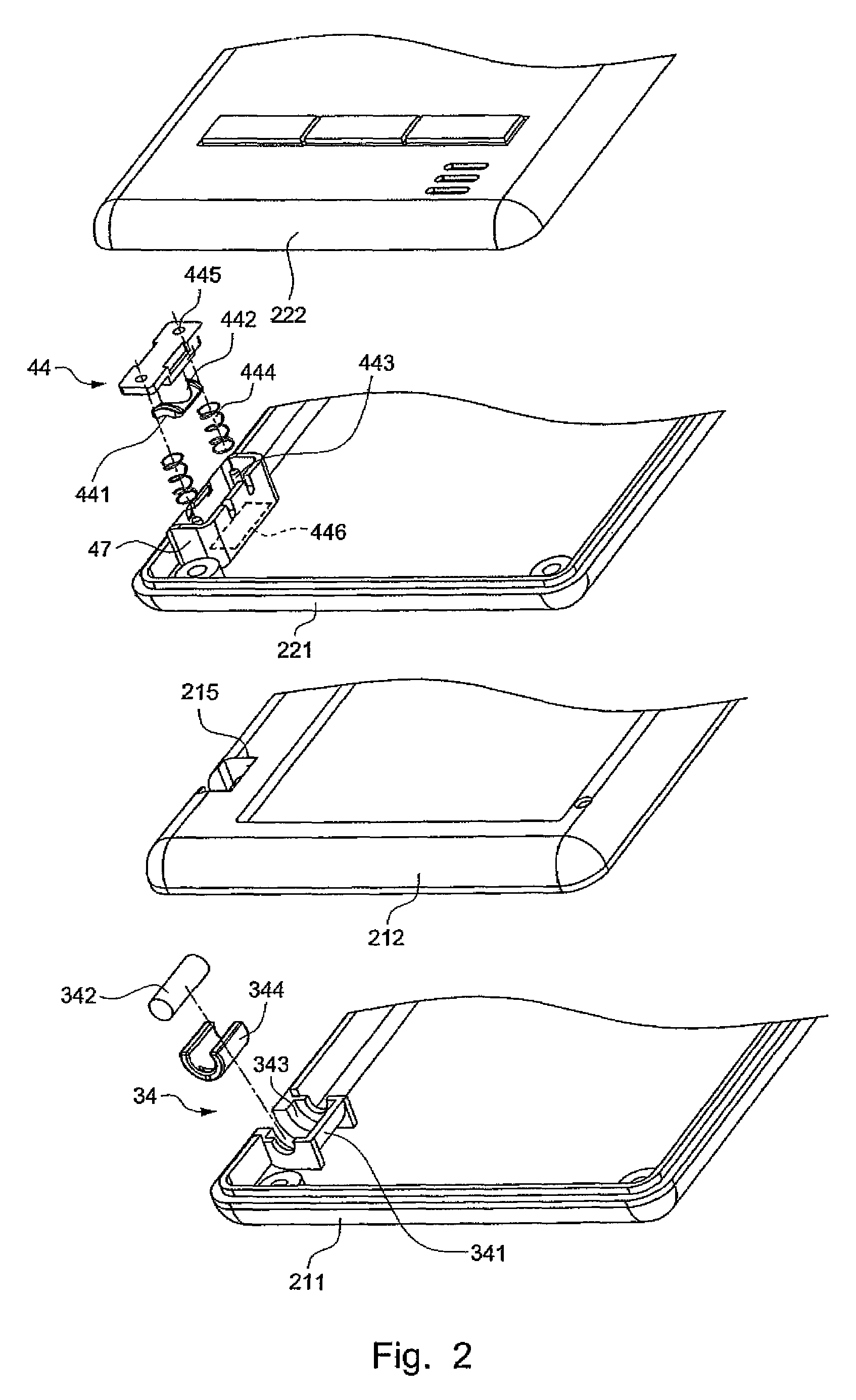 Multi-configuration portable electronic device and guiding module thereof