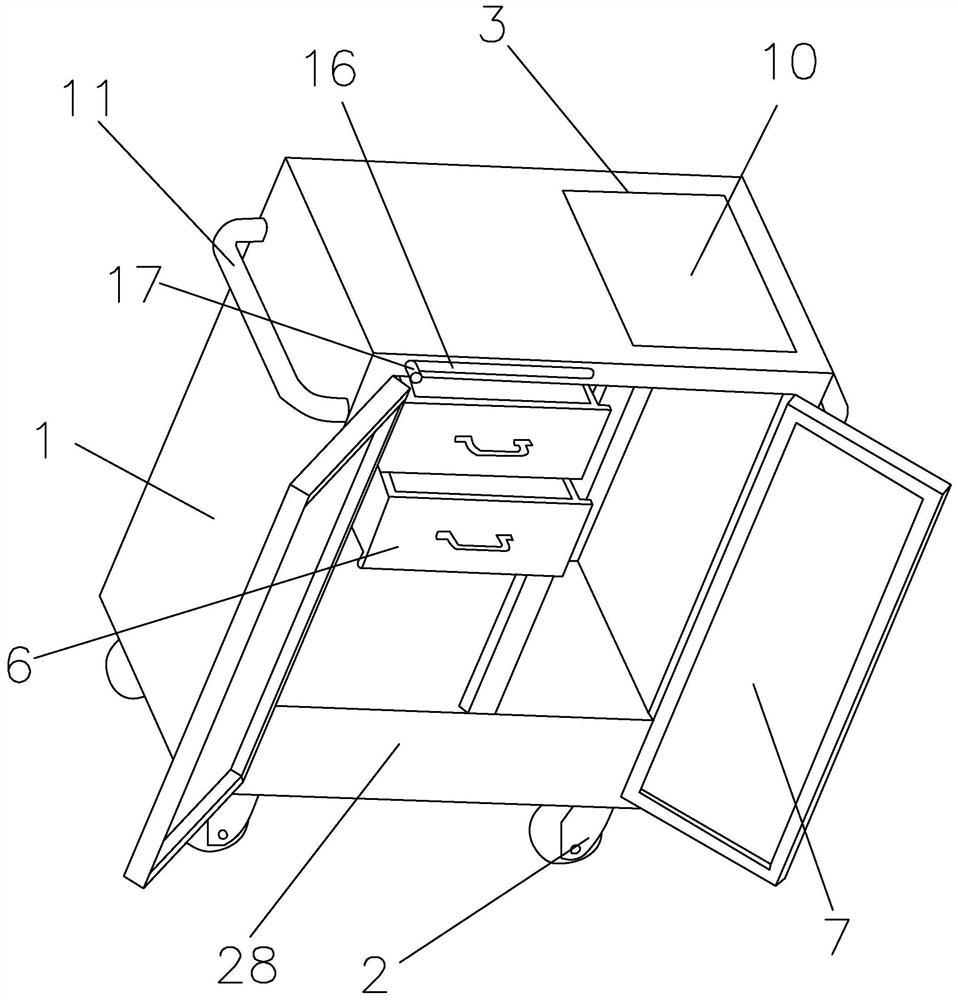 A kind of equipment maintenance auxiliary trolley