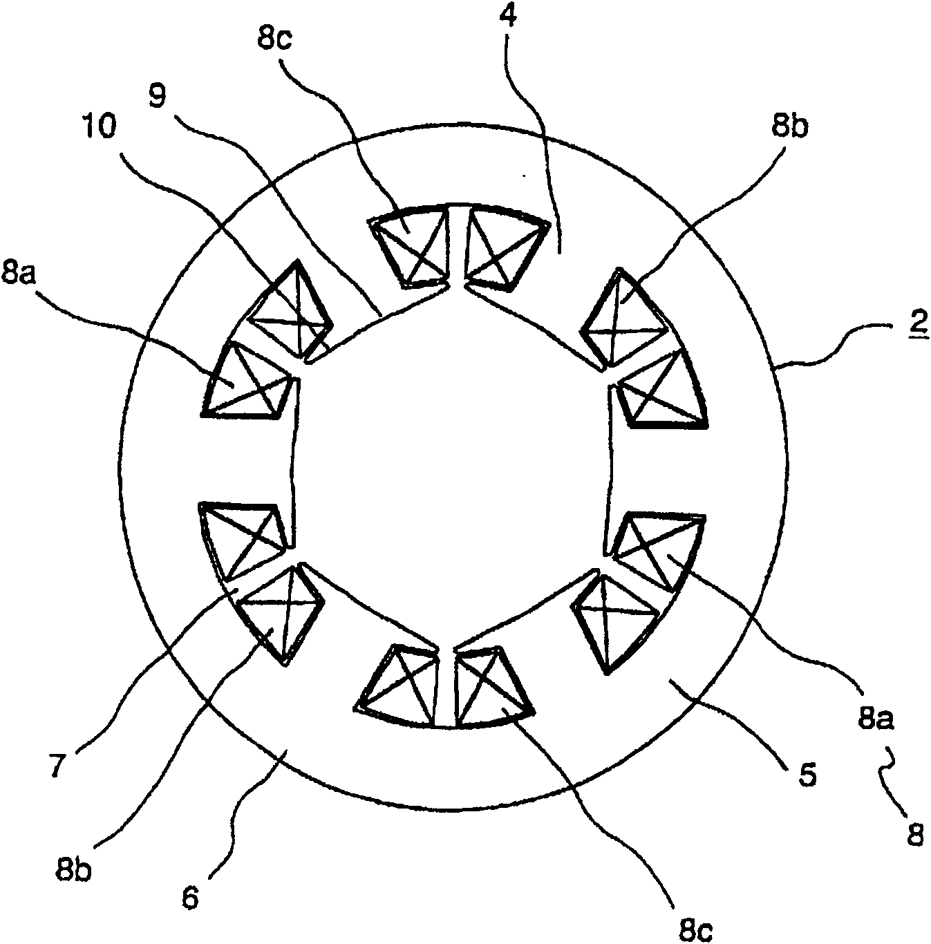 Permanent magnet type rotary electric machine and compressor using it