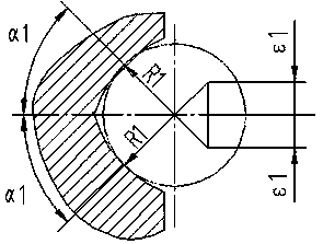 Overall four-point contact ball bearing with seal