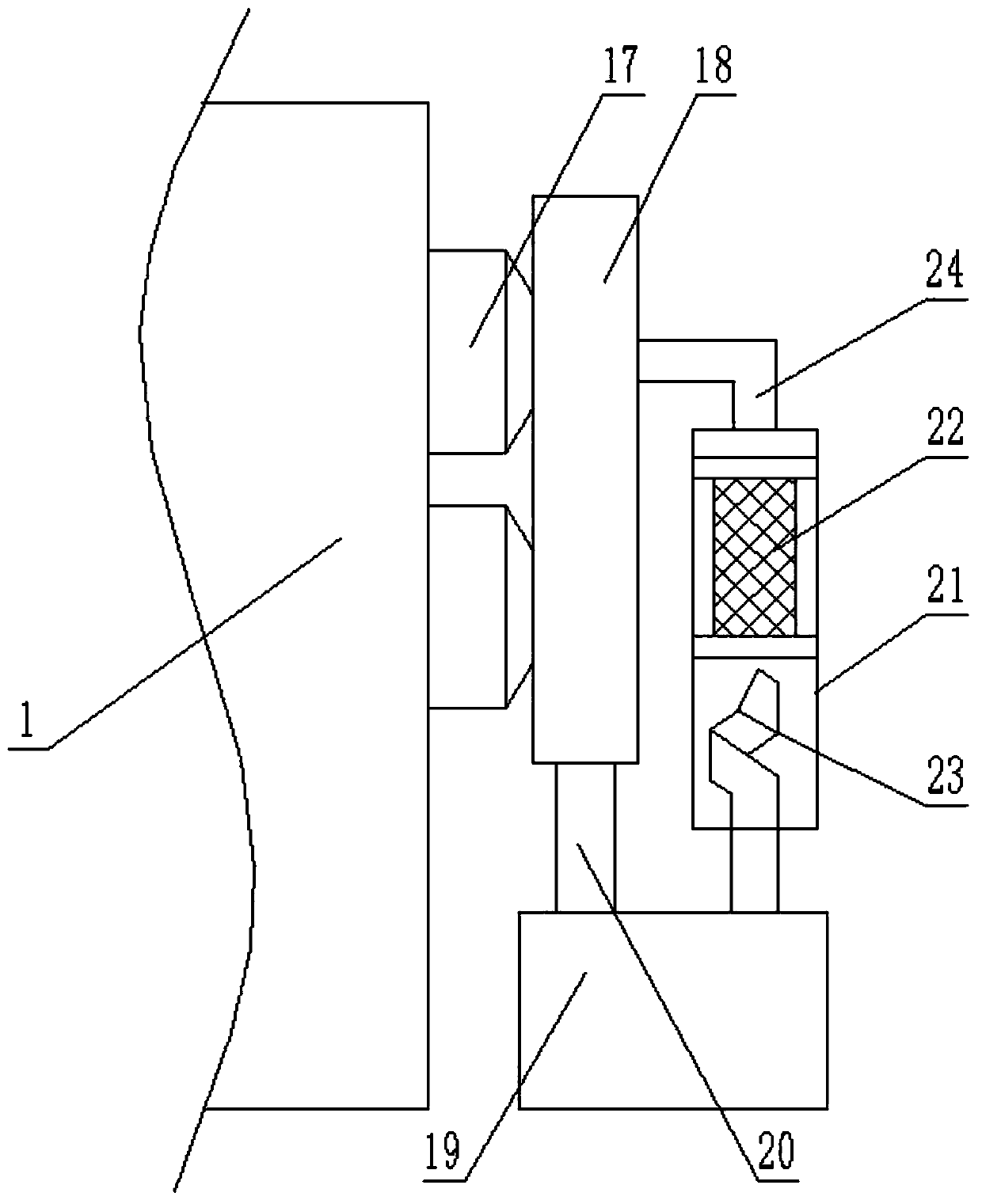 High-moisture sludge uniform-distribution drying device