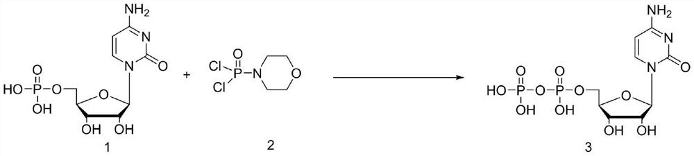 Method for synthesizing cytidine diphosphate