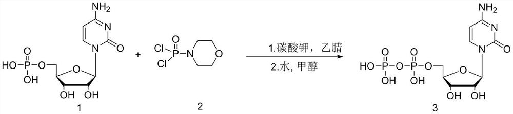 Method for synthesizing cytidine diphosphate