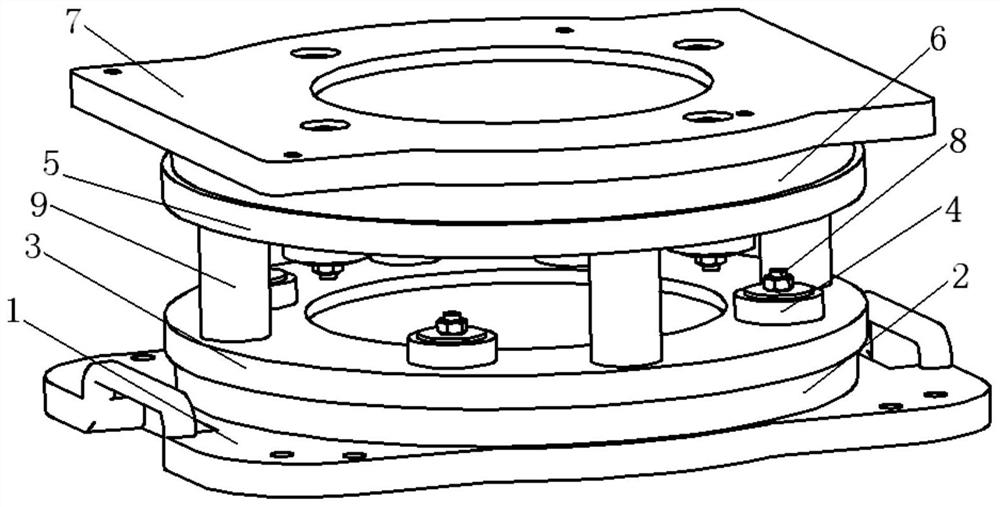 Double-layer vibration isolation device