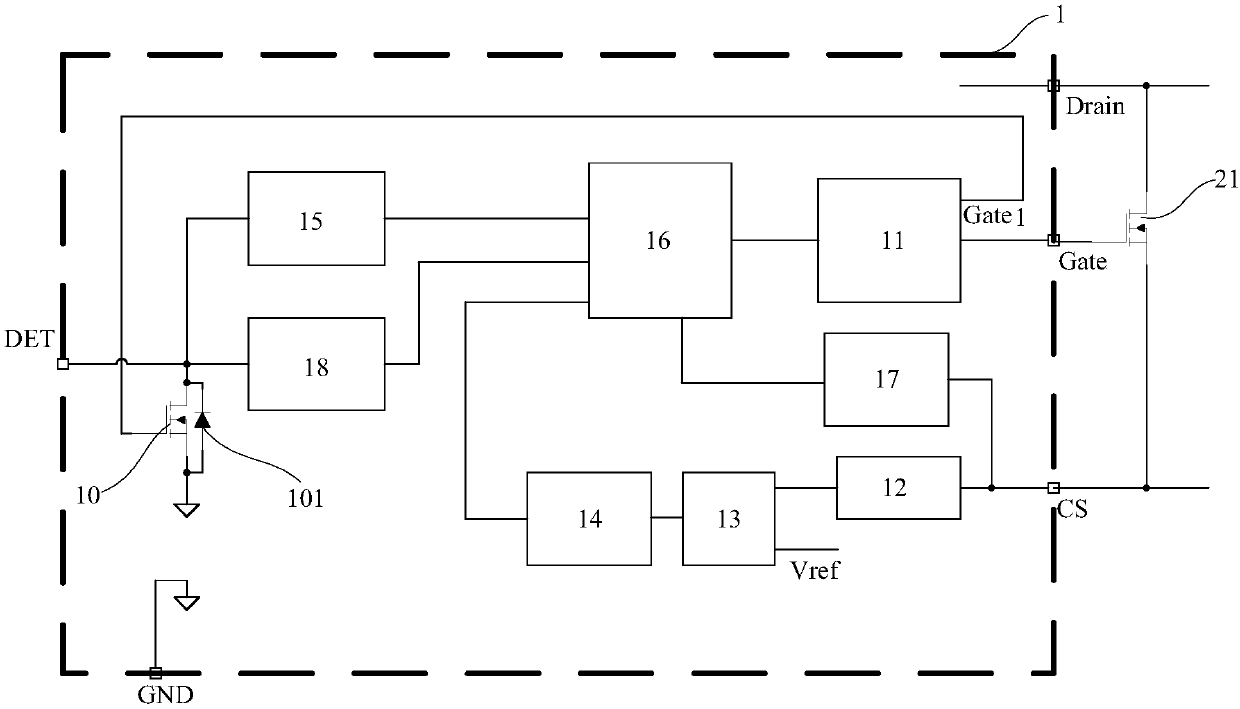 Switching constant-current controller and switching constant-current power driving circuit