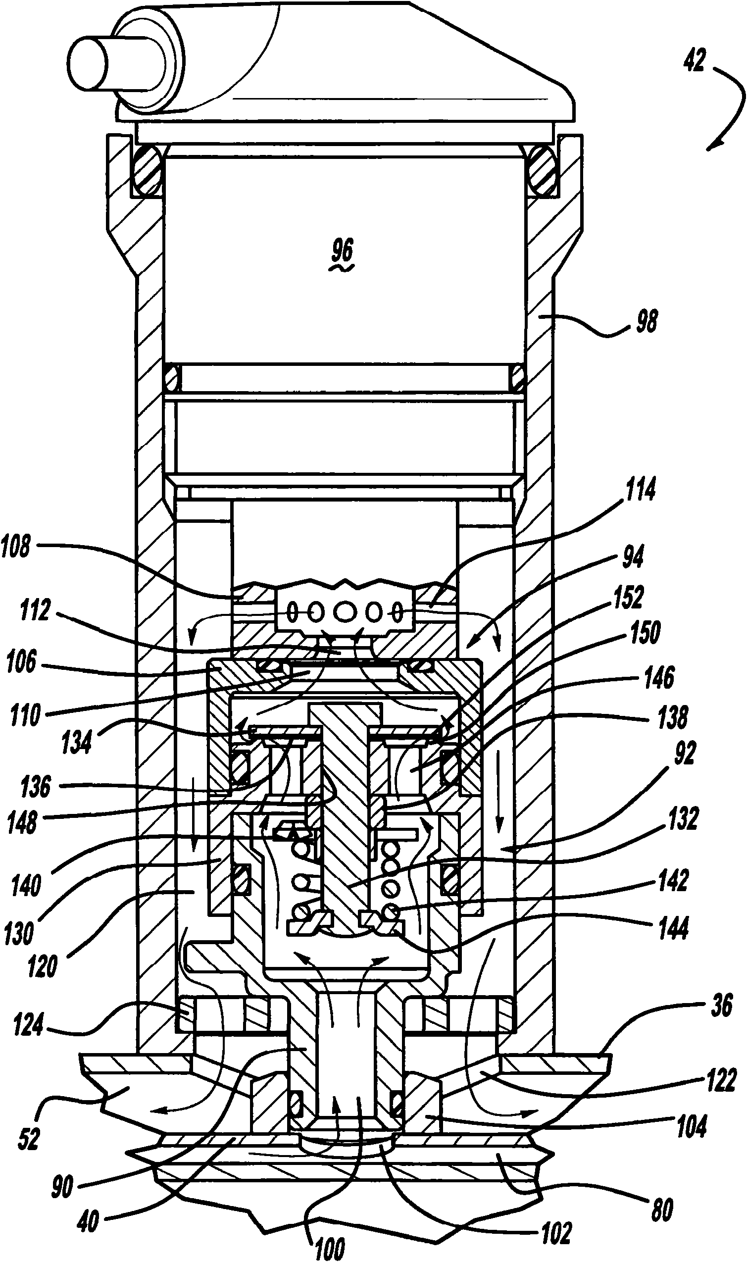 Shock absorber having a continuously variable valve with base line valving