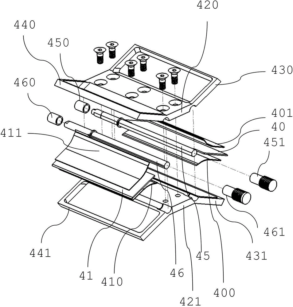 Unit for recovering thermal energy from exhaust gas of an internal combustion engine