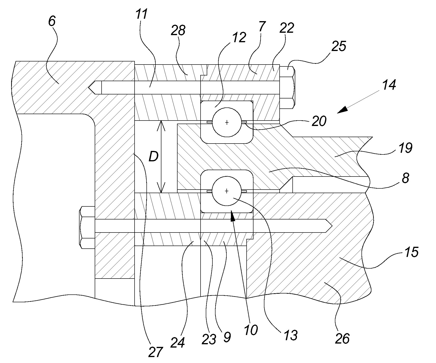 Wind Turbine, A Method For Servicing A Main Bearing Unit Of A Wind Turbine And Use Thereof