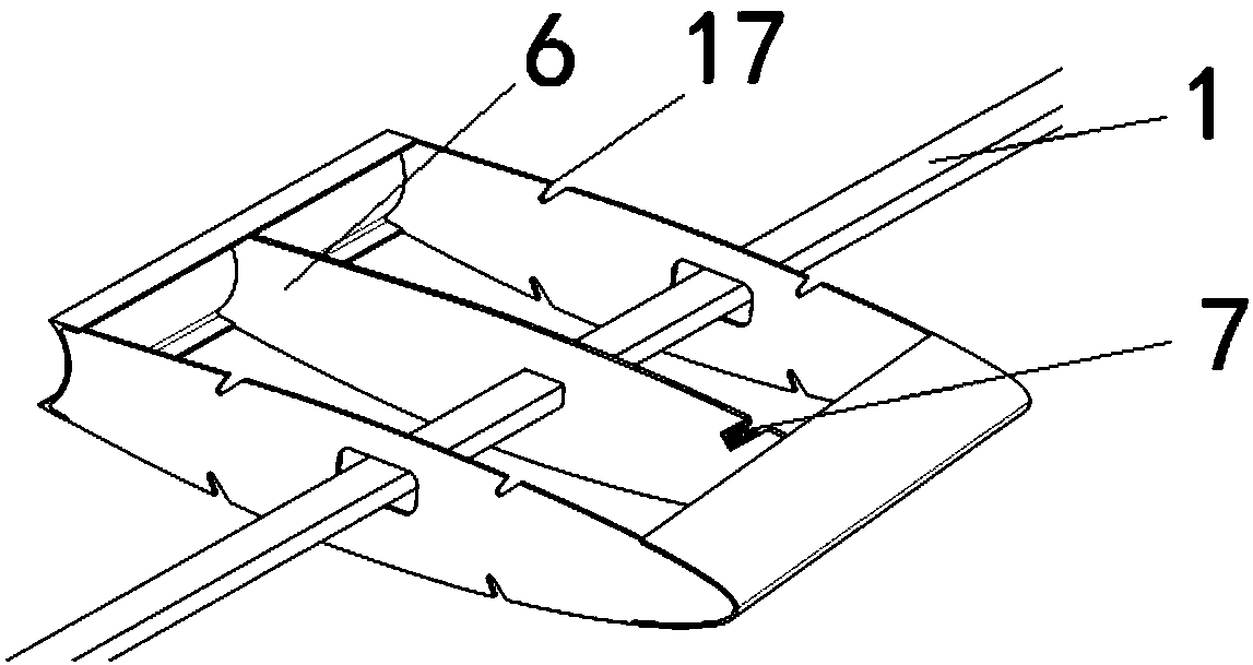 Wing flutter model frame segment structure